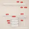 Armario metálico modular 1.1-2.5 m de ancho perchero abierto apartamento pequeño perchas dormitorio columna AA almacenamiento