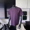 Camiseta de Manga Corta de Estilo Americano de Marca de Moda, Diseño de Alto Nivel Desestructurado con Remaches para Hombre, Verano, Corte Holgado, Talla Grande, Cuello Redondo, Hombro Normal