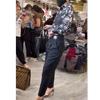 9898 Da Ai Mei Yi Yuan 2026 Outono Novo Calça Social Slim Fit para Mulheres, Calça de Barra Reta Fashion