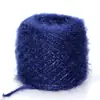 Hilo Brillante de Seda Lana Mohair, Hilo Dorado y Plateado, Hilo para Tejer Bufandas, Hilo de Mohair Brillante Tejido a Mano