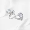 Anéis da Moda e Tendência com Coroa Cravejada de Diamantes em Formato de Gota, Mais Vendidos de Transmissões ao Vivo do Tiktok, Fabricante de Joias em Estoque