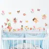 Adesivo de Parede de Fada Flor Borboleta Fofa Desenho Animado Conto de Fadas Quarto de Crianças Quarto de Dormir Jardim de Infância Adesivo de Decoração Br93690