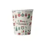 Pratos de papel descartáveis, guardanapos, copos e conjuntos de talheres, Suprimentos e decorações para festas com tema de Natal
