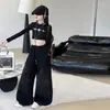 Conjunto de Otoño para Niña: Disfraz de Rendimiento de Jazz y Street Dance para Niña Grande, Ropa Única y de Moda con Pedrería para Niños