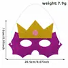 Máscara Infantil com Glitter Decoração de Festa de Aniversário Coroa Laço Máscara para Olhos Fantasia de Baile de Máscaras Máscara de Robô