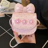 Bolsa Pequeña Linda de Lunares Nueva de Verano 2026 con Alto Atractivo Estético, Elegante Mini Bolso Cruzado de Hombro con Lazo
