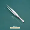 Pinzas de Acero Inoxidable 304 Anti-Yodóforo Pinzas Médicas en Forma de Pistola para Vendajes Arte del Té Herramientas para Jardinería Acuática Pinzas Espesadas 403