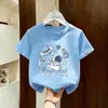 Nuevo Modelo 2026 para Niños Mayores: Camiseta Casual de Verano de Algodón Puro de Corte Holgado con Manga Corta para Niños, Camiseta de Manga Corta de Marca Moderna de Verano