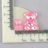 Colgante con Gancho para Oreja Symphony Colgante de Oso Pendientes Resina Galvanoplastia Pegamento Cremoso Color AB Llavero Accesorios para Funda de Teléfono Móvil