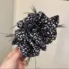 2026 Nuevo Estilo Pinza para el Cabello con Lazo Grande de Terciopelo Rojo, Accesorio para el Cabello para Niñas, Tocado de Princesa Nupcial de Borla de Alta Gama