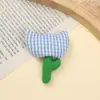 Pastoral fresco pequeño tres dimensiones algodón cuadros tulipán DIY accesorios para ropa bolsa cesta accesorios al por mayor