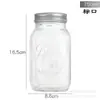 Spot Venta al por mayor Frasco de vidrio Mason estilo americano Tarro sellado para tabaco Tarro de almacenamiento Frasco de vidrio para dulces de boda