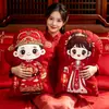 Nuevos Muñecos de Cama para Boda, Figuras de Niño Dorado y Niña de Jade, Muñecos de Boda, Dote de Recién Casados, un Par de Cabeceras de Cama para Decoración de Habitación de Boda