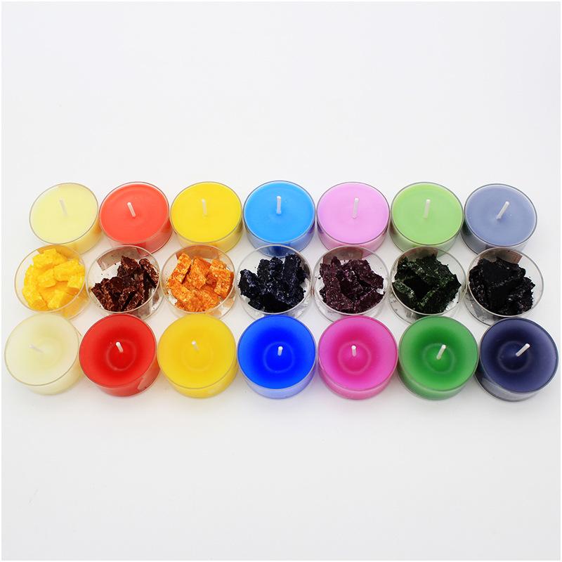 手工diy香薰蜡烛34色蜡烛染色块原料