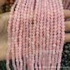 Ventas Directas de Fábrica 4mm Cristales Naturales Sueltos Cuentas Redondas de Cristal Accesorios para Joyería DIY Pulsera de Cadena Larga Semi-terminada Venta al por Mayor
