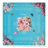 Mantel de Mahjong Chino Frotado a Mano para Uso Doméstico, Tapete de Mahjong para Sala de Ajedrez, Mantel Plano Engrosado de Mahjong, Tapete Cuadrado Resistente a la Suciedad