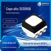 Contas de LED RGB 3535 Weichen Optoelectronics com Superfície Preta, Chip Cree de Copo Alto, Chip Epistar, Fio de Ouro, Suporte de Cobre