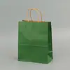 Bolsas de Papel Kraft Navideñas Personalizadas con Impresión de Logo, Bolsas de Papel con Asa, Bolsas de Regalo Navideñas, Bolsas para Empaquetar Regalos, Sensación de Alta Gama