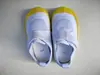 Zapatos de Interior para Jardín de Infancia Canasta de Graduación Defectuosa para Niños Zapatos de Lona Blancos para Adultos de Una Pierna para Interior