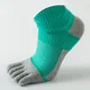 Calcetines de cinco dedos para hombre al por mayor de Amazon transfronterizos, calcetines finos de verano, calcetines de corte bajo con inserciones de malla transpirables, calcetines con dedos separados