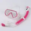 Novo Conjunto de Óculos de Mergulho e Snorkel, Conjunto de Snorkel Infantil, Snorkel Totalmente Seco, Máscara de Mergulho Anti-Embaçante para Natação