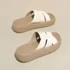 Pantuflas de Suela Gruesa para Mujer, Nuevas Sandalias de Una Correa Estilo Coreano Verano 2026, Zapatos de Playa de Moda y Elegantes que Son Cómodos y No Cansan Tus Pies