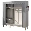 Guarda-roupa simples para uso doméstico, adequado para quartos e apartamentos de aluguel; robusto e durável, fácil de montar; guarda-roupa de tecido, armário, cabideiro e armário de armazenamento