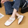 Nuevas Sandalias Planas Cómodas de Verano 2026 para Mujer, Zapatos Mary Jane Versátiles Calados, Zapatos de Mamá