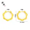 Nuevo Clip para Oreja de Corona Minimalista en Oro Cepillado Diseño Único de Nicho Lujo Ligero Sensación de Alta Gama Pendientes Dorados Mate Venta al por Mayor