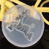 Espejo Alto Transparente Forma de Cebra Molde de Silicona Gota de Resina para Pony Creativo DIY Hecho a Mano Concha Pegamento Accesorios Herramientas