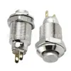 Botón Metálico de 10 mm Mini Interruptor Pequeño A Prueba de Polvo Punto Auto-Retorno Auto-Bloqueo Redondo Micro Interruptor de Arranque