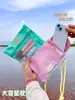Bolso cruzado de un solo hombro, Bolso dulce y fresco para teléfono móvil, Mochila de viaje para la playa, Bolsa de almacenamiento portátil de malla, Estilo popular transfronterizo