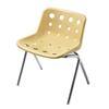 Silla de queso estilo ins de Corea del Sur muebles de época media silla de queso ocio cafetería restaurante agujero hueco silla con respaldo de acero inoxidable