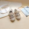 Nuevos Zapatos de Dibujos Animados de Ciudad de Cumpleaños para Bebés y Niños Pequeños, Zapatos de Tela con Velcro y Suela Suave, Zapatos de Primavera y Otoño para Hombres y Mujeres