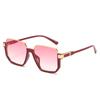 3220 Liquidación Gafas de Sol de Media Montura Exportación Transfronteriza Amazon para Hombre y Mujer Venta al por Mayor Gafas Anti-UV Dorado Plástico Mixto