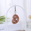 Nueva simulación 1:1 llavero de galleta, colgante de billetera, decoración, corazón de niña, divertido, colgante para teléfono móvil al por mayor
