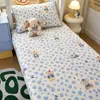 Funda Especial para Cama de Residencia Estudiantil Pieza Única 100% Algodón Protector de Cama Colchón de Algodón Puro Juego de Tres Piezas para Cama Individual de Residencia