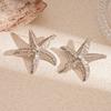 Brincos Estilo Resort à Beira-Mar Série Estrela do Mar Oceano Colar Pulseira Brincos de Personalidade de Verão Estilo Nicho para Mulheres