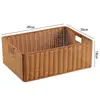 Cesta de Armazenamento para Gabinete Kens Mesa de Centro Japonesa Caixa de Diversos Rattan Sintético Trançado Cesta de Armazenamento para Entrada Casa Caixa de Armazenamento para Mesa