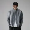 Suéter Cárdigan Holgado Estilo Nube Retro Americano Falso de Dos Piezas Bloque de Color para Hombre Primavera Otoño Invierno Ropa de Abrigo de Punto Estilo Old Money