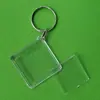 Chaveiro Pingente Pequeno para Foto DIY Casca Vazia Moldura de Foto Acrílica Transparente Chaveiro de Plástico Estúdio de Fotografia Publicitário Memorial
