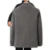 Nueva chaqueta de plumón para hombre de otoño e invierno con forro interior desmontable, cuello alto, abrigo cálido de chenilla, adecuada para hombres de mediana edad y mayores