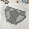 Lua Fresca Branco ~ puro desejo da menina cetim rendas cueca feminina sexy cintura média fina sem costura cuecas femininas