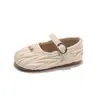 Zapatos de Princesa Estilo Coreano para Niñas Otoño 2026, Zapatos Planos Plateados para Niños, Mocasines, Zapatos Casuales Bajos para Bebés Niñas