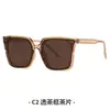 825YS Gafas de Sol Nuevas con Bloques de Color y Montura Grande En Stock Remache Retro Unisex Protección UV400 Gafas de Sol