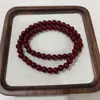 Pulseira de Areia Dourada Roxa Imitação, Pulseira do Ano Zodiacal, Pulseira de Contas de Areia Vermelha Cinábrio Imperial Imitação, Colar Versátil, Pulseira de Círculo Duplo