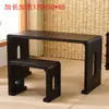 Mesa de cítara antigua de madera de paulownia quemada mesa de resonancia para cítara taburete para mesa de cítara de madera maciza mesa de cítara para estudios chinos mesa de caligrafía mesa de cítara