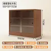 Estantería de Madera Maciza Estilo Medieval con Puerta Gabinete de Almacenamiento de Revistas para Sala de Estar Apartamento Pequeño en Casa Sofá Gabinete de TV Gabinete Lateral