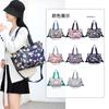 Bolsa feminina da moda, leve, impermeável, de nylon, multifuncional, transversal, mochila, bolsa de ombro estampada