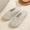 Novas pantufas de tapete de engatinhar para adultos, respiráveis para todas as estações, pantufas de inverno para interior, tecido 100% algodão, sola macia silenciosa, pantufas para piso aquecido